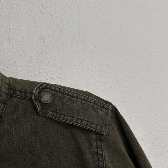 Levis Jacket Adult M Green Canvas Full Zip Military Sherpa Lined Mid Weight Coat - Picture 5 of 12